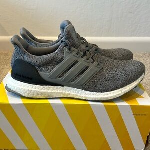 Adidas Ultraboost 1.0 Grey Three/White Road Running Shoes Men’s Size 9.5